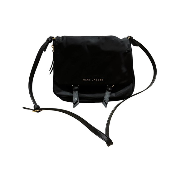 Saffiano Leather-Trimmed Nylon Crossbody Bag - Picture 2 of 11